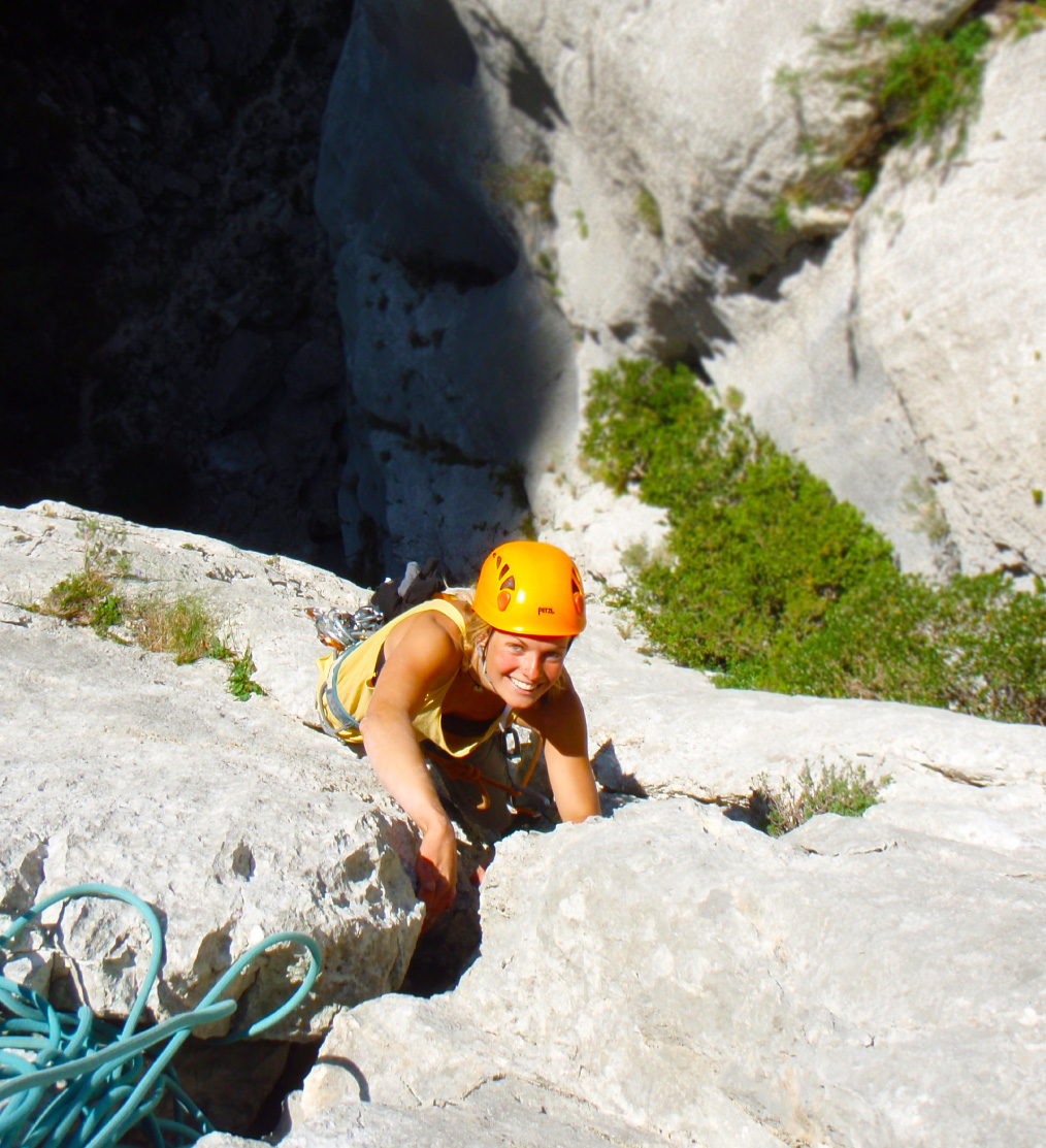 escalade dans le verdon